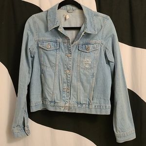 TopShop Moto Fitted Denim Jacket